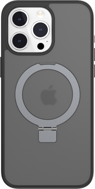 SwitchEasy 魚骨牌 MagStand M 防摔手機殼 iPhone 15 Pro 磁吸立架 相容MagSafe 美國軍規防摔 黑色