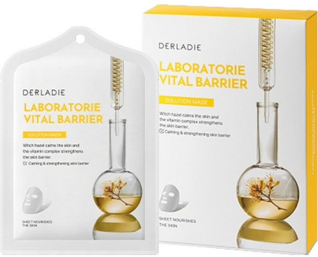 DERLADIE Laboratoire Vital Barrier 內層保濕修護面膜, 1個, 10入