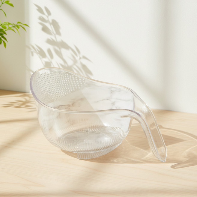 아워웍스 다기능 쌀 세척볼, 크리스탈 화이트, 1개