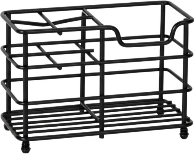 위드스타 깔끔한 스테인레스 칫솔꽂이, 블랙, 1개