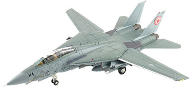 HOBBY MASTER Replica 1/72 懷特眼戰鬥機模型 F-14A 160665, 灰色, 1個