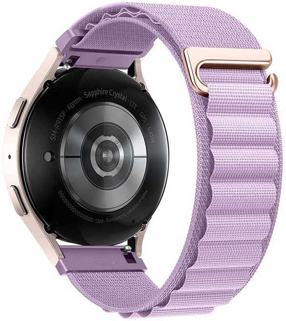 JELLY.TIGER Colorfit Alpine Loop 錶帶 20mm, 薰衣草紫, 1個