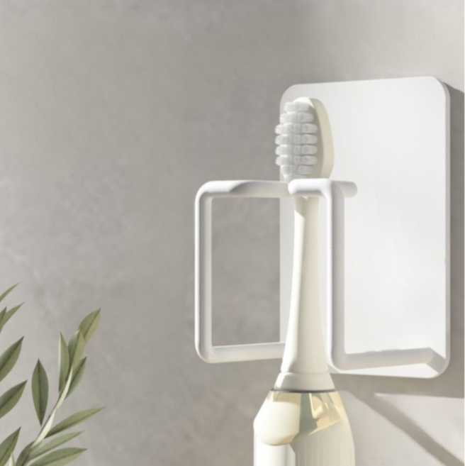 온지 욕실 양치용품 정리 거치대, 1개, 화이트