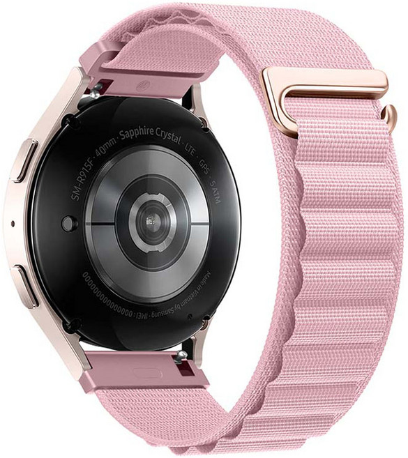 젤리타이거 컬러핏 알파인루프 스트랩 밴드 20mm, 핑크, 1개