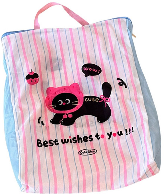 Sun & Dream 內衣毛衣防變形可愛卡通洗衣袋 特大號 41 x 50 cm, 混色, 1個