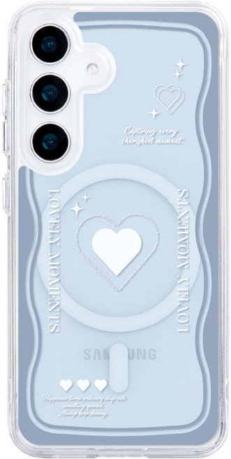 유스픽 더블 하트 강력한 메가 맥세이프 젤하드 휴대폰 케이스