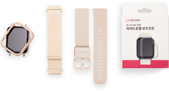 우먼스9999 통화가능 퍼스트 워치V2 올인원 세트, 스타라이트, 4.31cm, 블루투스