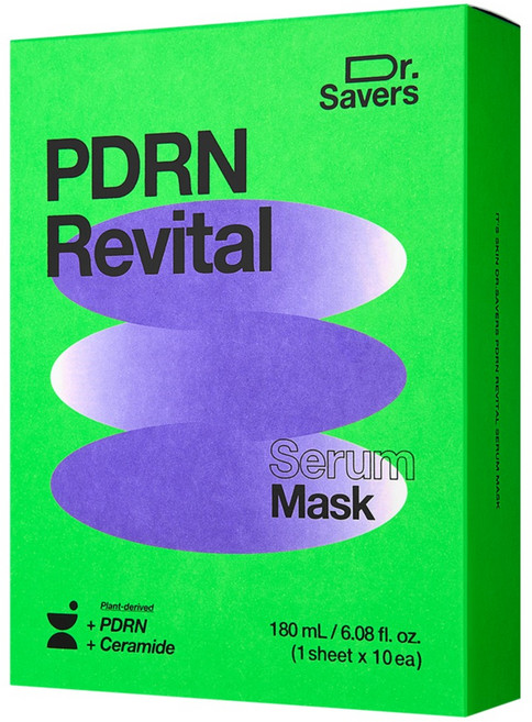 잇츠스킨 닥터세이버스 피디알엔 리바이탈 세럼 마스크, 1개, 10개입