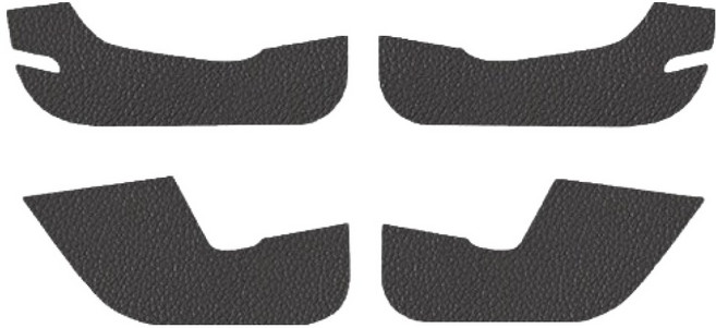 벤딕트 가죽 스크래치 튜닝 도어커버 1열 + 2열 세트, 쏘렌토 페이스리프트 MQ4, 다크브라운