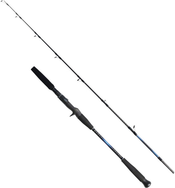 FICAMX 至尊釣魚 青甘鐵板路亞竿 釣竿 B542MH, 黑色