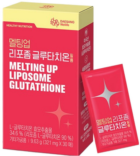 DAESANG Wellife Melting Up 脂質體穀胱甘肽口溶膜 30入, 1個, 9.63g