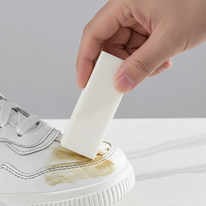마켓피아 신발 얼룩 제거 클리너 스틱형 누벅 지우개 7.7 x 2.7 x 1.8 cm, 하얀색, 5개
