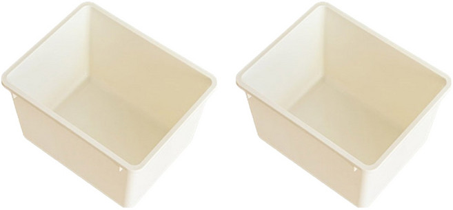 루나스토리 모듈형 낮은 아기 수납 거실책장 전용 대용량 바구니, 크림, 1단