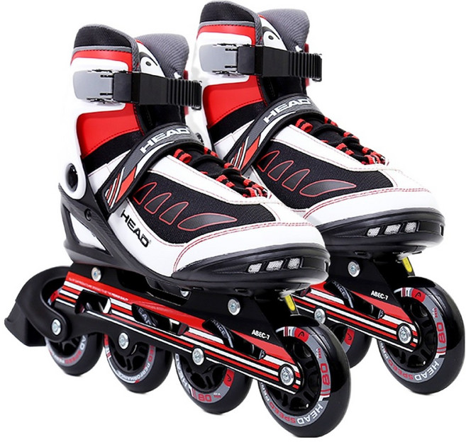 HEAD 피트니스 인라인 스케이트 H20FT11, 블랙화이트, 1개