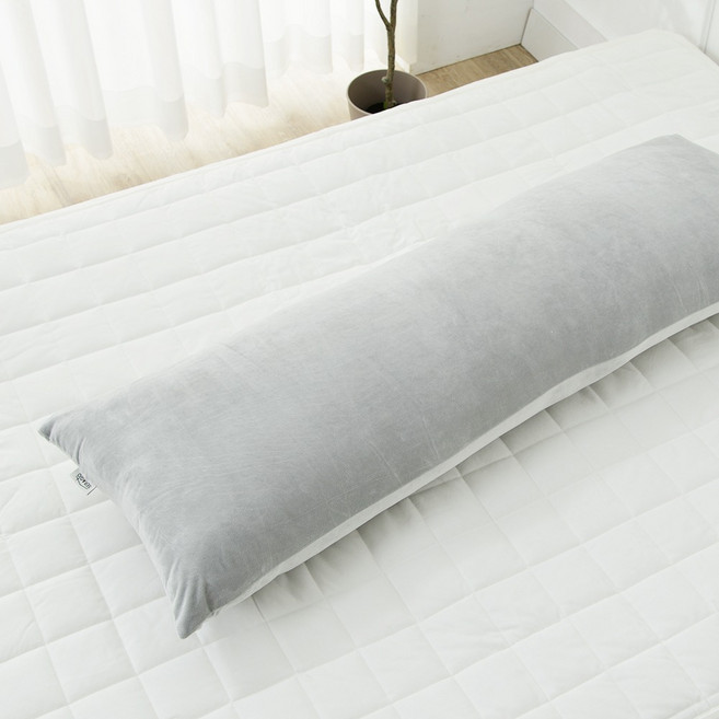 벨라 극세사 헤드쿠션 커버 솜포함, 그레이