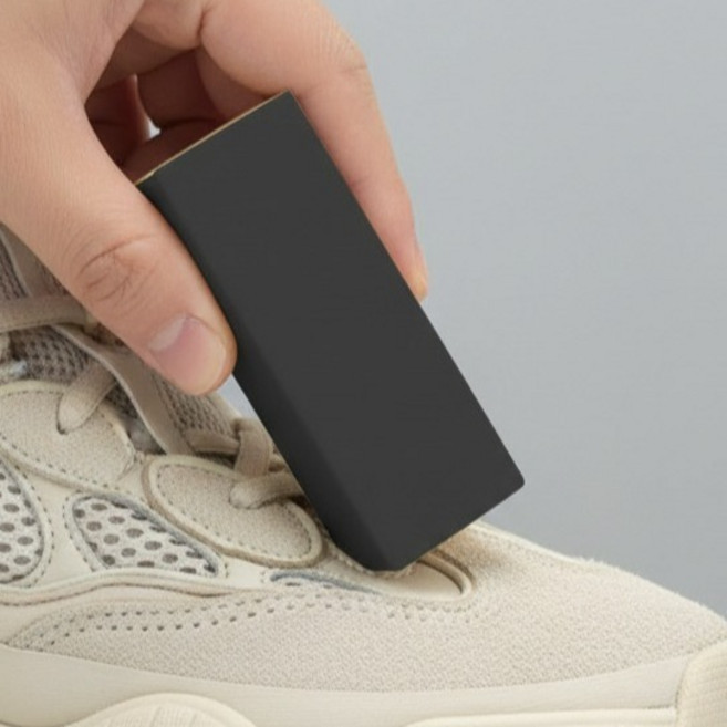 마켓피아 신발 얼룩 제거 클리너 스틱형 누벅 지우개 7.7 x 2.7 x 1.8 cm, 검은색, 5개