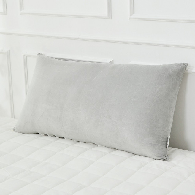 Bella 超細纖維床頭靠墊套 含枕芯, 灰色