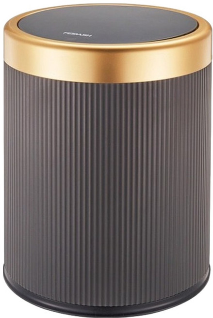 썬앤드림 세련된 거실 주방 더블 버킷 쓰레기통 12L, 다크그레이