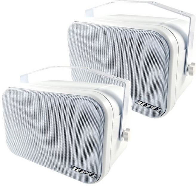 에펠 매장외부용 방수 스피커 2p 세트, 화이트, LOG-520NWP