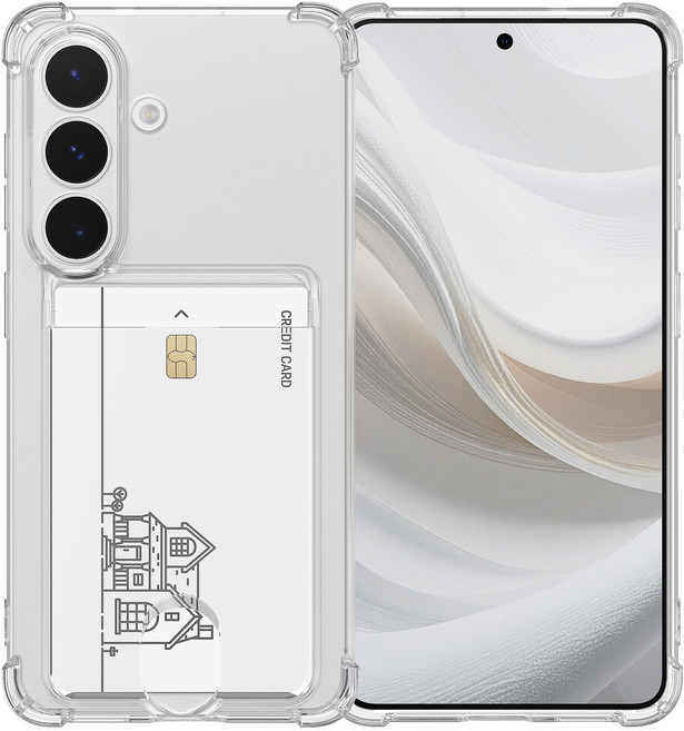 모란카노 업워드 카드수납 젤리 휴대폰 케이스 2p