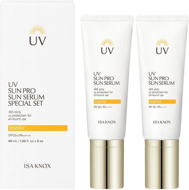 이자녹스 UV선프로 365 에센셜 선 세럼 SPF50+ PA++++, 2개, 40ml