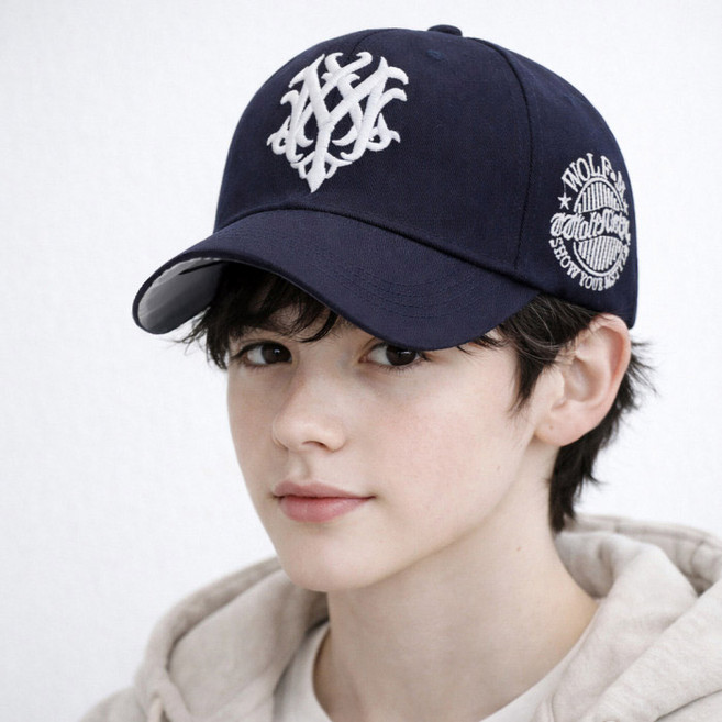 어바웃타이 레터링 문양 자수 야구모자 26TSP3748