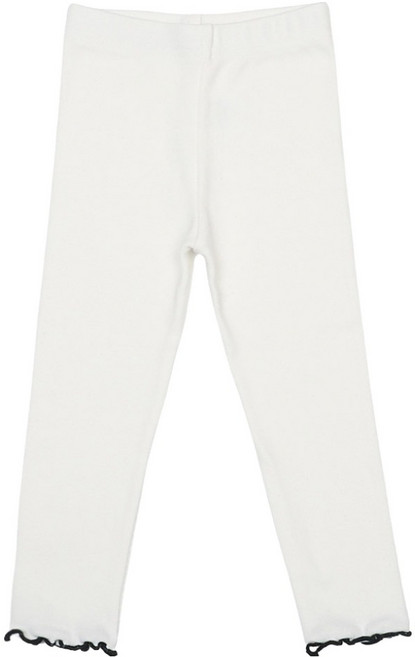 레인보우키즈 아동용 포인트 배색 셔링 레깅스