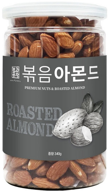 Nuts Factory 烘烤杏仁, 340g, 1個