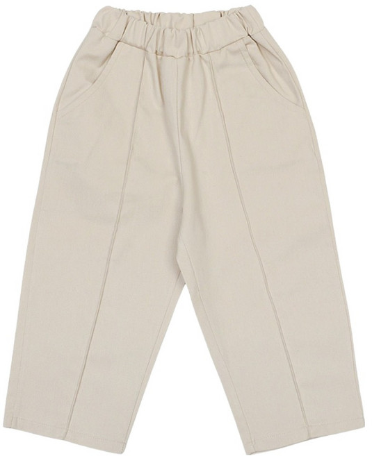 레인보우키즈 아동용 핀턱 스트레이트 면 팬츠