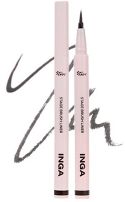 잉가 스테이지 브러쉬 라이너 0.6g, 데일리 블랙, 1개