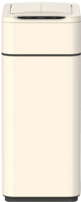 daroom 스마트 자동 센서 쓰레기통 날개형, 아이보리