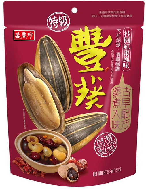 盛香珍 豐葵特級香瓜子 桂圓紅棗, 150g, 1個
