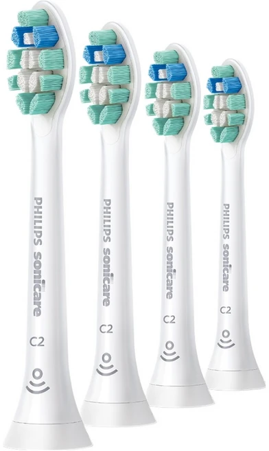 필립스 C2 옵티멀 칫솔모 화이트 4p, HX9024/14, 1개 - 쿠팡