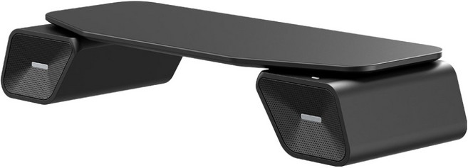 조이트론 PC 컴퓨터 게이밍 블루투스 스피커 사운드바 모니터받침대, MOBASE, 블랙