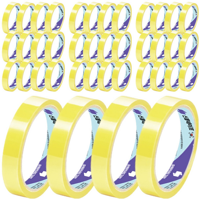 신흥테이프 프리미엄 국산 물레방아 다용도 리필용 문구테이프 12mm, 40개