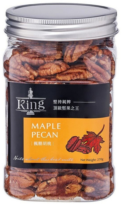 盛香珍 king楓糖胡桃罐, 270g, 1個