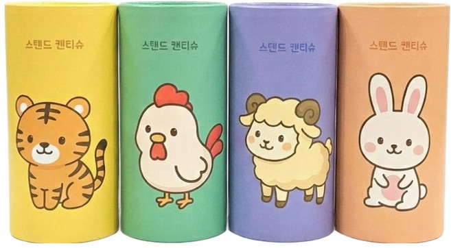 UH홈데코 스탠드 캔티슈 2겹 50p x 4종 세트, 1세트