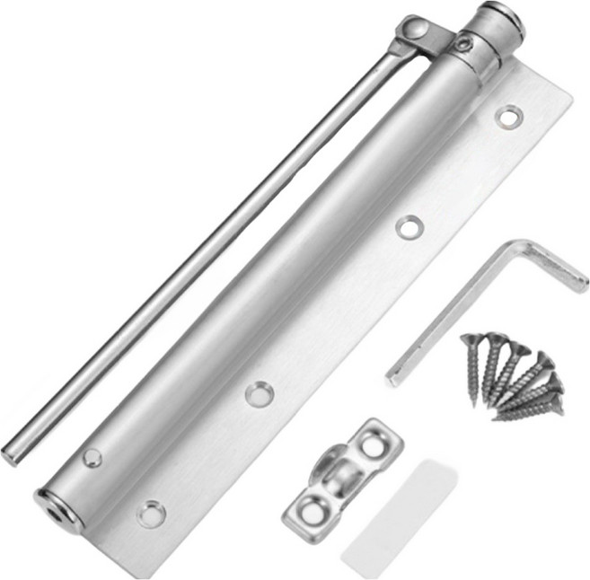 온트리 인테리어 현관문 도어클로저 세트, 실버, 1세트