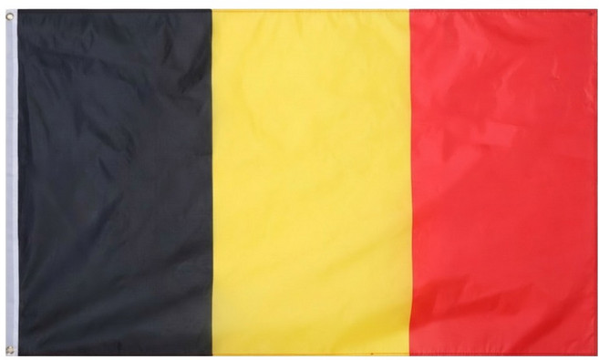 마켓피아 벨기에 국기 장식 응원 소품 데코 90 x 150 cm, 혼합색상, 1개