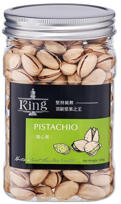盛香珍 king 開心果罐, 1個, 300g