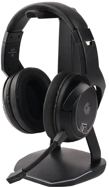 지클릭커 G-SHOT 게이밍 RGB USB 허브 헤드셋 거치대, 블랙, 1개, GHUB-MULTI2