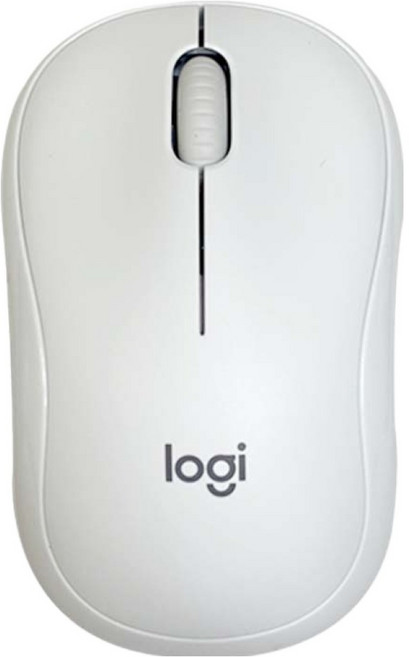 로지텍 무소음 무선 마우스, 화이트, M221