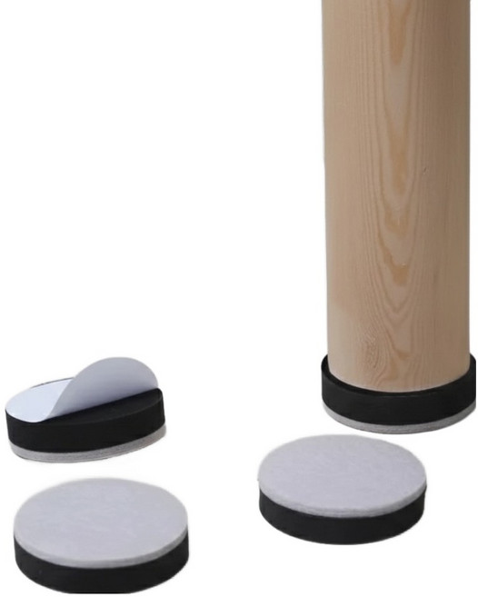 마켓피아 접착식 바닥보호 EVA 가구 미끄럼방지 라운드 발 패드, 4개