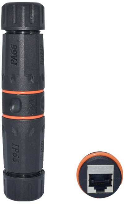 마하링크 CAT.6A FTP 옥외 방수 랜 커플러 ML-WPC6A, 1개, 120mm