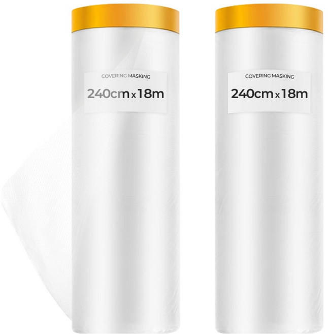 다다 비닐덮개 마스킹 커버링테이프, 2개