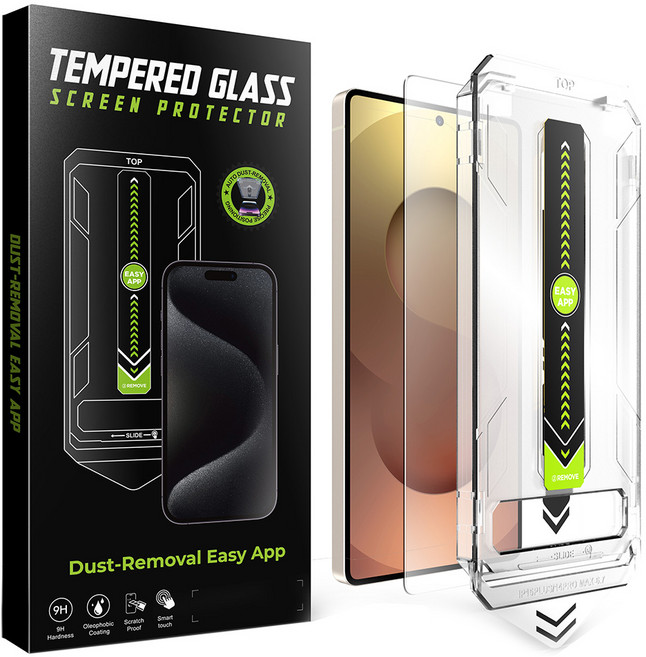 SBNX 강화유리 풀커버 이지툴 휴대폰 액정보호필름 세트, 1세트