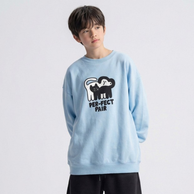 제니키즈 오버핏 퍼펙트페어 맨투맨 JN1113M