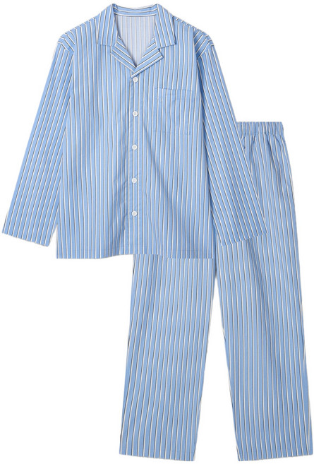 JAJU 남성용 코튼 스트레치 파자마 세트