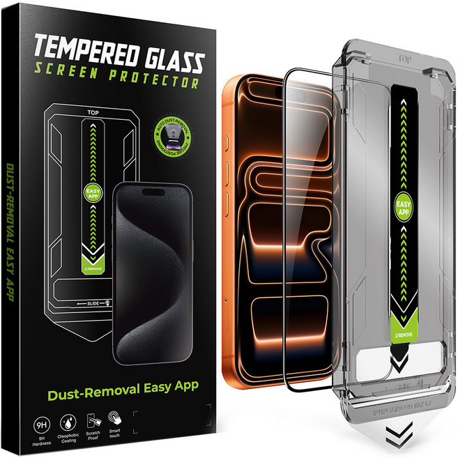 SBNX 강화유리 풀커버 이지툴 휴대폰 액정보호필름 세트, 1세트