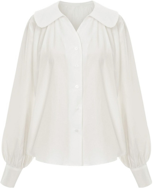 샐리 라운드 카라넥 블라우스 I6A-CBL009